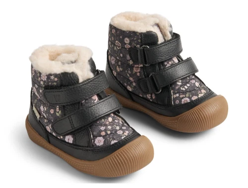 Wheat Daxi Tex prewalker sort med blomster