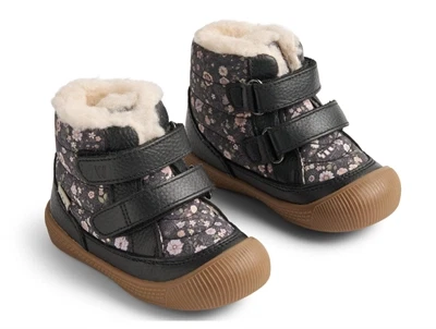 Wheat Daxi Tex prewalker sort med blomster