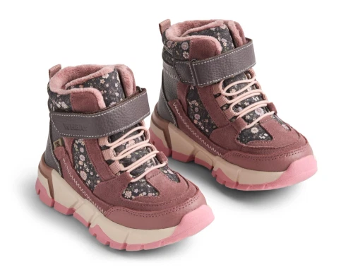 Wheat Bootie Muni Tex sneaker blush set i par