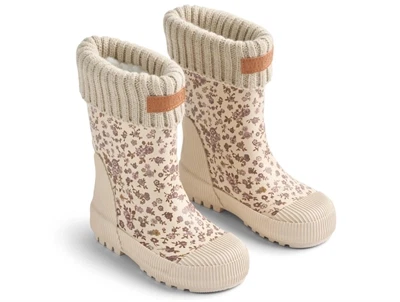 Wheat Wader vintergummistøvle rosa blomster