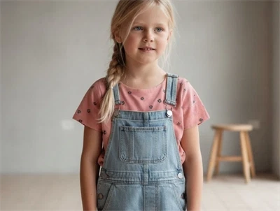 Wheat top Isalena rose tan med blomster