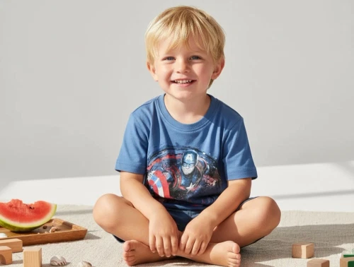 Wheat t-shirt Marvel Captain America blue horizon