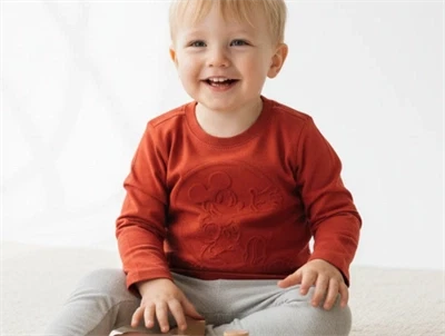 Wheat t-shirt Mickey paprika