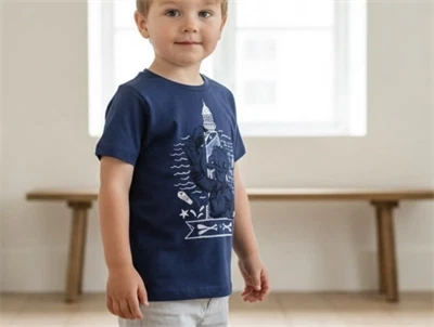 Wheat t-shirt Donald Duck indigo