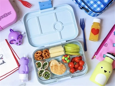 Yumbox Original bento madkasse grå/Paris med 6 rum