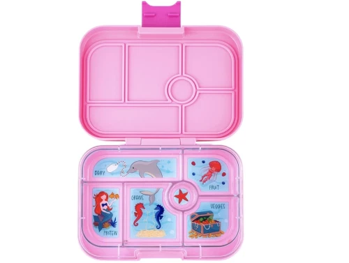 Yumbox Original bento madkasse pink/havfrue med 6 rum