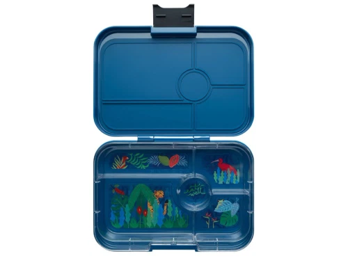 Yumbox Tapas xl madkasse blå/jungle med 5 rum