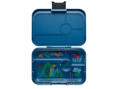 Yumbox Tapas xl madkasse blå/jungle med 5 rum